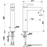 Смеситель Armatura Angelit 4722-612-40