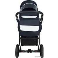 Универсальная коляска Alis Alvaro F (3 в 1, Al 07 темно-синий/белая кожа)