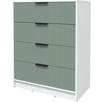 Комод Интерлиния Концепт Лайн КТ-К80 (белый платинум/мята)