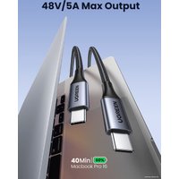 Кабель Ugreen US535 15311 USB Type-C - USB Type-C (1 м, черный)