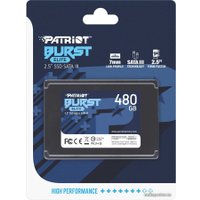 SSD Patriot Burst Elite 480GB PBE480GS25SSDR в Борисове