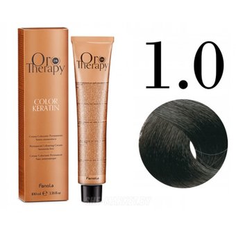 Fanola ORO Therapy Color Keratin 1.0 черный натуральный 100 мл