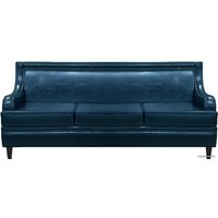 Диван Brioli Луи трехместный (экокожа, L18 синий)