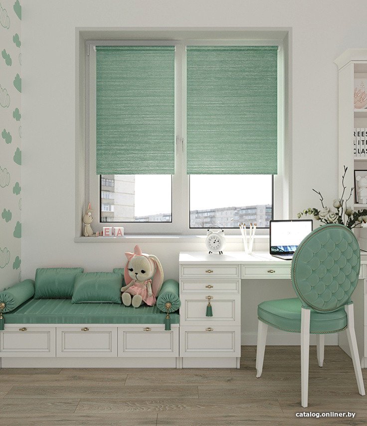 Рулонные шторы Legrand Гелакси 66x175 (мятный)