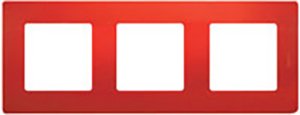 

Рамка Legrand Etika 3 поста (красный)