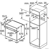 Электрический духовой шкаф Bosch HBT537FB0