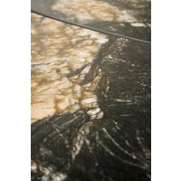 Кухонный стол Halmar Forum 180-260/90/76 (черный мрамор/черный)