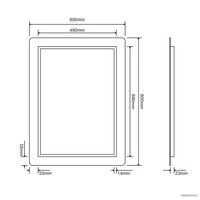  Roxen Зеркало Irida 510185-60 60х80