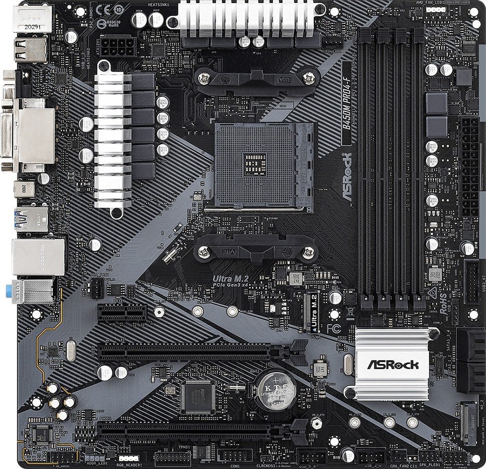 

Материнская плата ASRock B450M Pro4-F R2.0