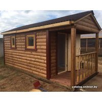 Русская баня Банилюкс с террасой 2.4x5 м