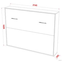 Кровать-трансформер Макс Стайл Strada 18мм 140x200 (серый пыльный U732 ST9)