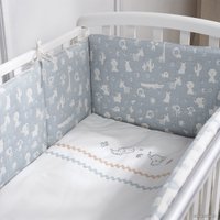 Детский комплект постельного белья Perina Toys 2 предмета ТС2.140-02.2 (зверюшки голубые)
