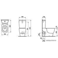 Унитаз напольный Laufen Mimo 8235560000001 (без бачка, без сиденья)