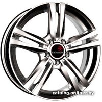 Литые диски Vector V217 16x6" 5x100мм DIA 57.1мм ET 38мм Серебристый