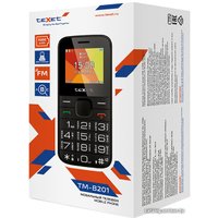 Кнопочный телефон TeXet TM-B201 (черный)