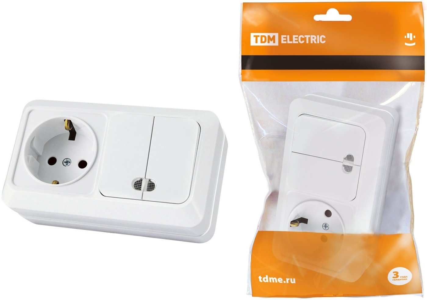 

Розетка TDM Electric Ладога SQ1801-0104 (белый)
