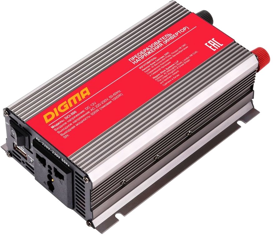 

Автомобильный инвертор Digma DCI-500