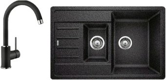 Blanco Legra 6S Compact (антрацит) + Mida Silgranit (антрацит)