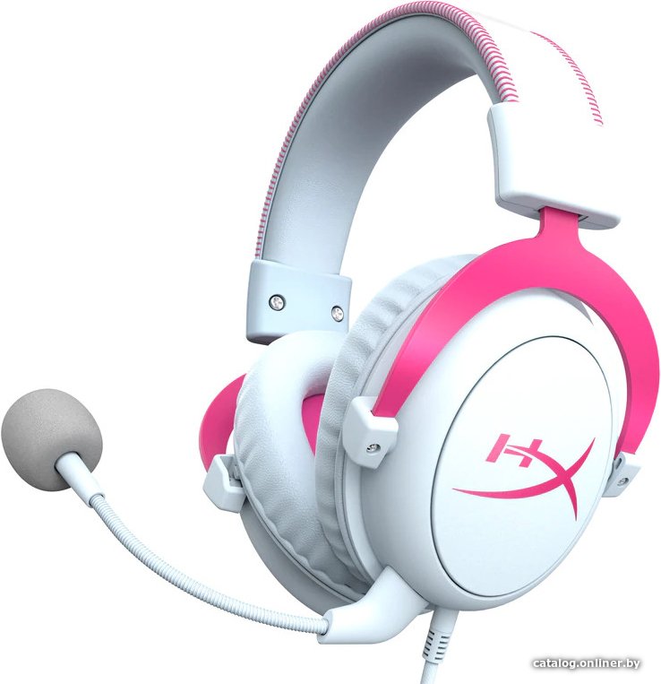 Наушники HyperX Cloud II (белый/розовый)