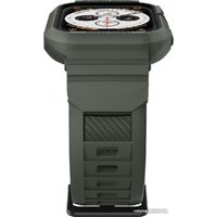 Ремешок Spigen Rugged Armor Pro для Apple Watch (45/44 мм) (темно-зеленый)