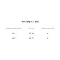 Велосипед Welt Ranger 1.0 27 M 2025 (Star Black)