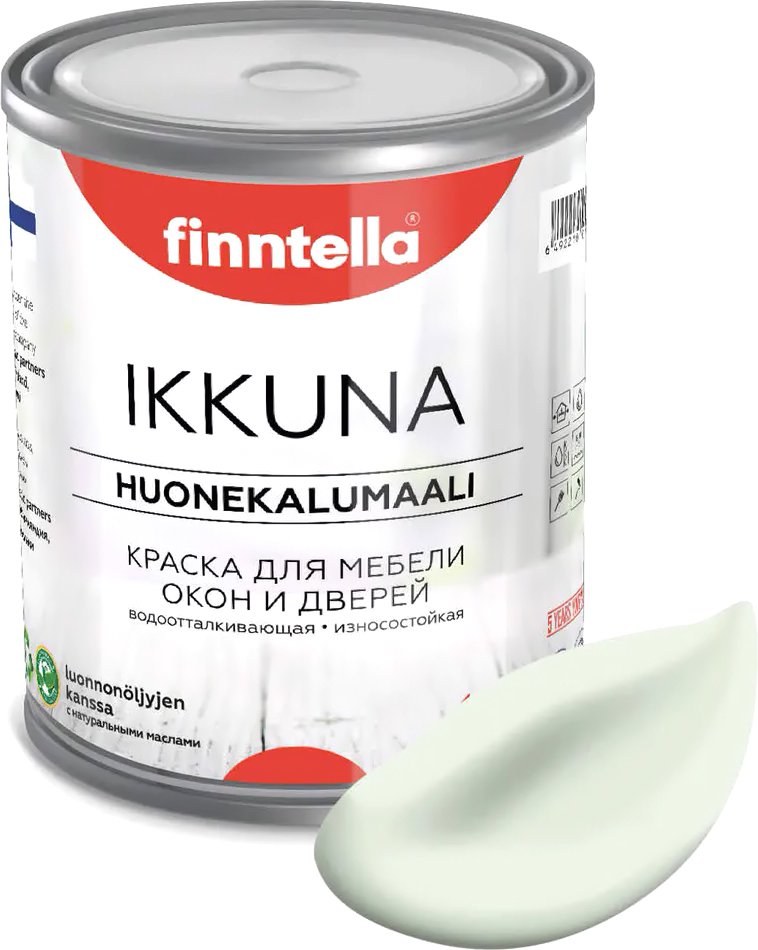 

Краска Finntella Ikkuna Kalpea F-34-1-3-FL029 2.7 л (бледно-зеленый)