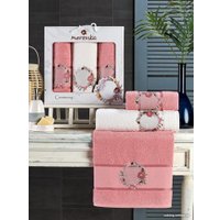 Набор полотенец Merzuka Ceremony 11777 (3 шт, брусничный)