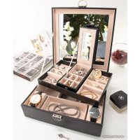 Шкатулка для украшений Joli Angel Клеопатра SR-780 (черная экокожа)