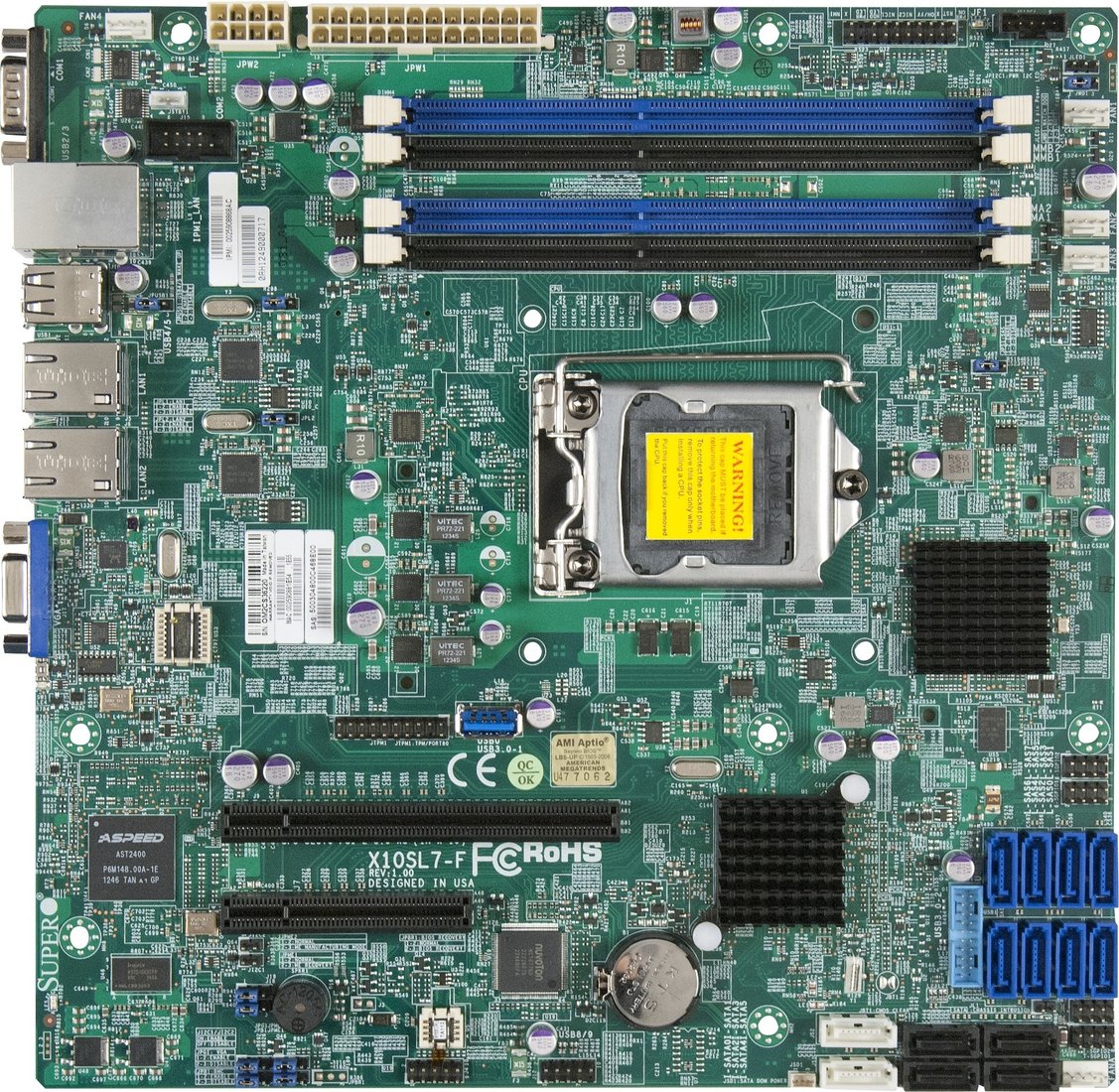 

Материнская плата Supermicro MBD-X10SL7-F-O