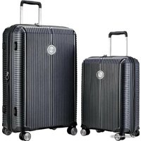 Комплект чемоданов Verage Rome 55/77 см (черный янтарь)