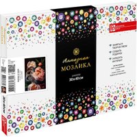 Алмазная мозаика  Феникс+ Пионы и змея 68638