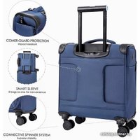 Чемодан-спиннер Verage кейс-пилот Vezdehod 21002-10AW 38 см (синий)