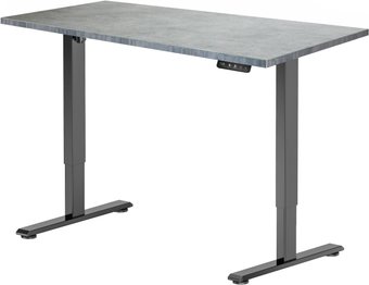 Стол с регулировкой высоты ErgoSmart Electric Desk Prime 1380х800х25 мм (бетон чикаго/черный)