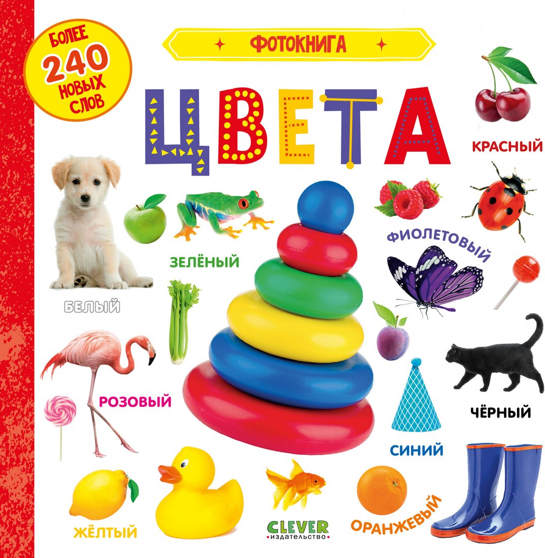 

Книга издательства Clever. Первые знания. Фотокнига. Цвета
