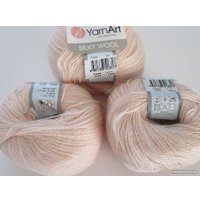 Пряжа для вязания Yarnart Silky Wool 341 25 г 190 м (светло-розовый)