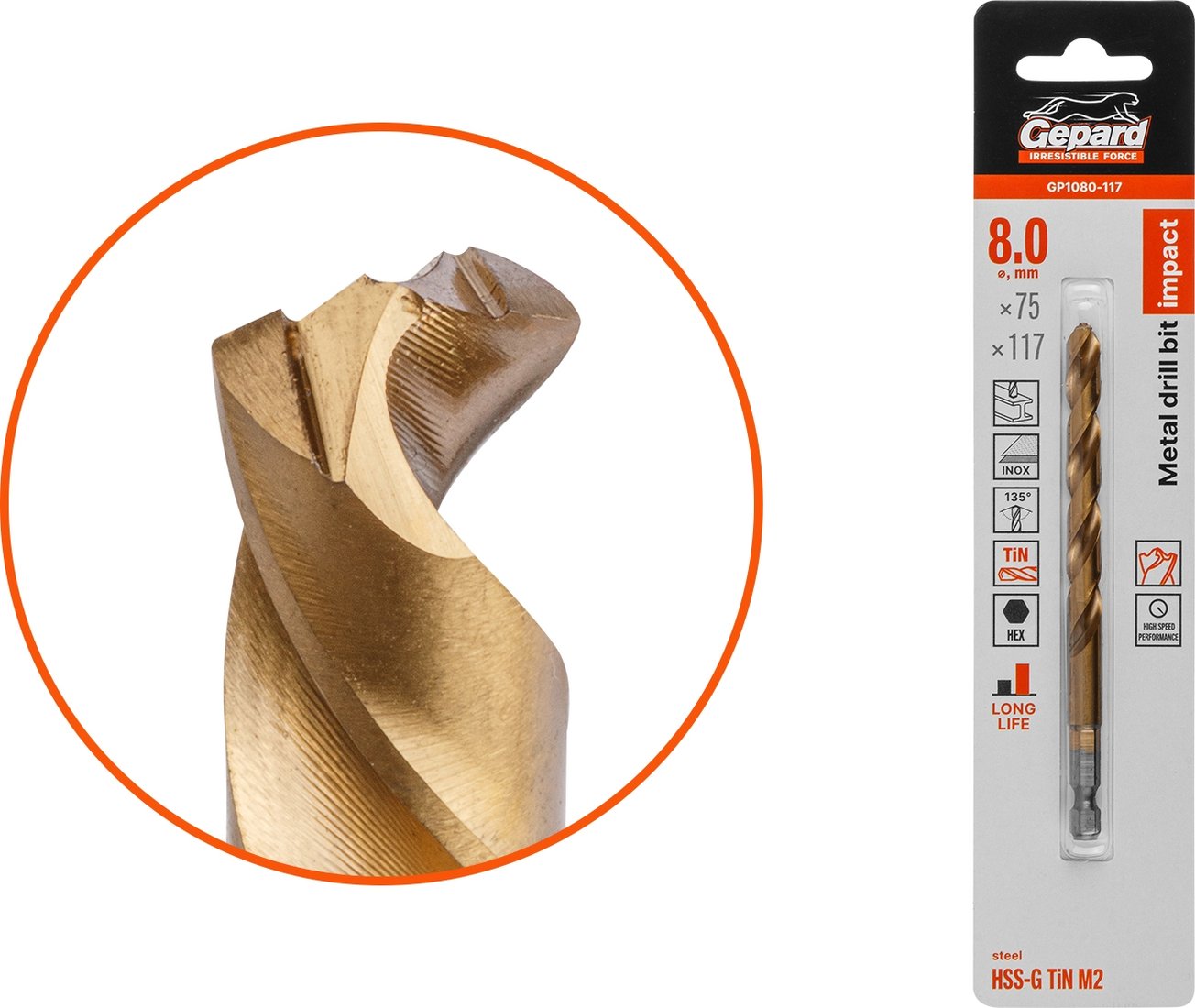 

Сверло Gepard GP1080-117