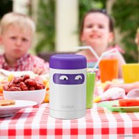 Термос для еды Kitfort KT-1219 300 мл (белый/фиолетовый)