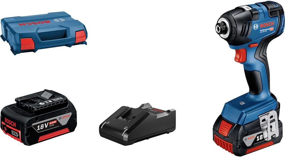 Винтоверт Bosch GDR 18V-200 Professional 06019J2107 (с 2-мя АКБ, кейс)
