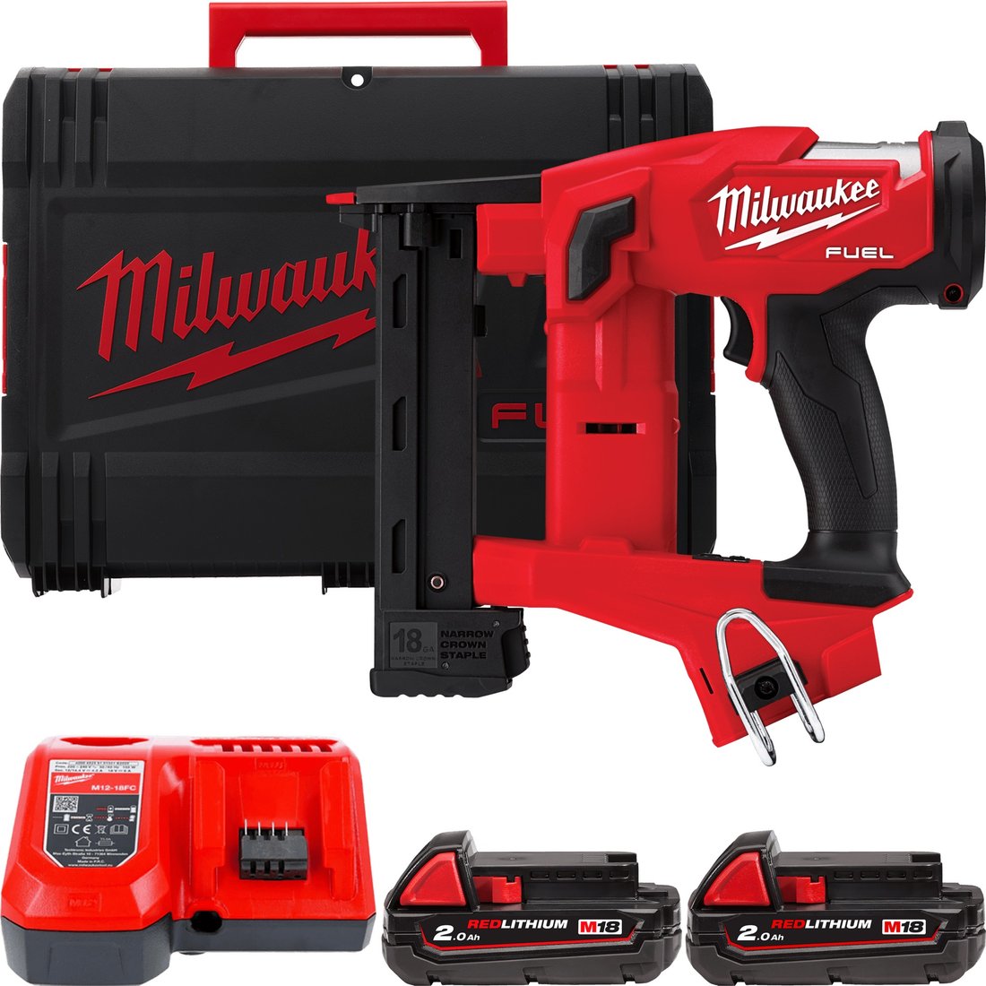 

Степлер Milwaukee M18 FNCS18GS-202X Fuel 4933471940 (с 2-мя АКБ, кейс)