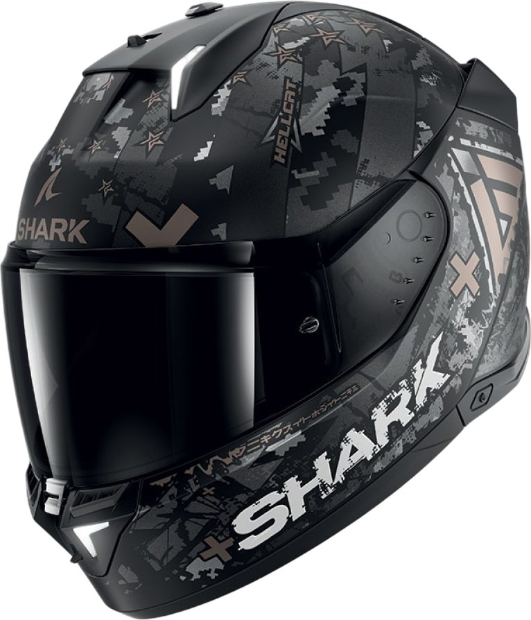 

Мотошлем Shark Skwal i3 Hellcat Mat (р. L, черный матовый/бронзовый)