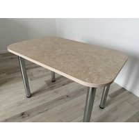 Кухонный стол Senira Р-001-02 (аламбра светлая/хром)