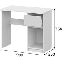 Стол NN мебель Денвер 00-00117246 (белый)