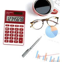 Калькулятор BRAUBERG PK-608-WR 250521 (бордовый)