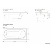 Ванна Метакам Grace 130x70
