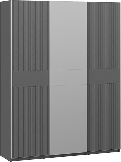 

Шкаф-купе Трия Оскар Хилтон Т2 1800 271104 (ручка серебро/серый графит/графит матовый)