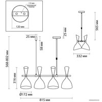 Подвесная люстра Odeon Light Rasto 4665/4