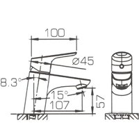 Смеситель Bravat Drop-D F148162C