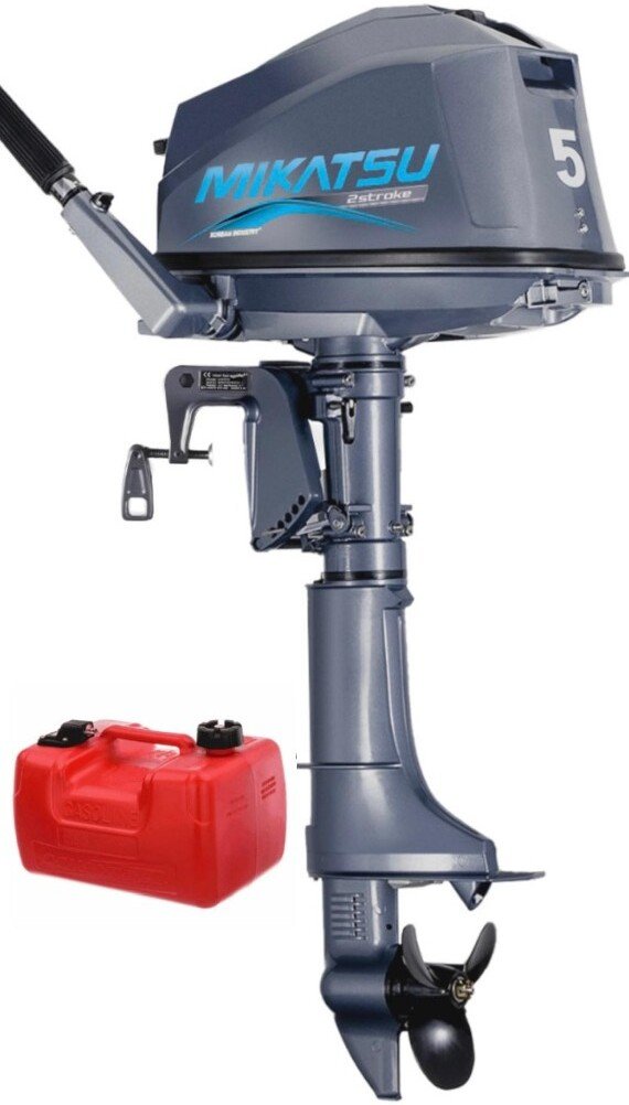 Лодочный мотор Mikatsu M5FHS Sport 2026 + бак 12 л