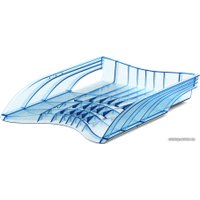 Лоток для бумаг Erich Krause S-Wing Glitter 55552 (голубой)