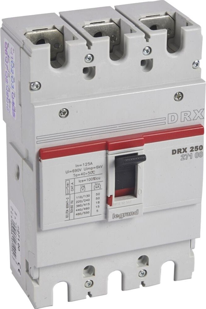 

Выключатель автоматический Legrand DRX250125А 3Р 18КА 27100